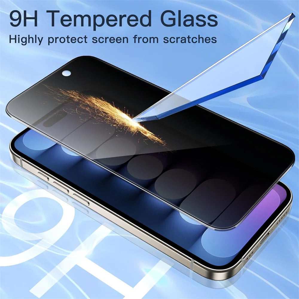 Privacy Screen Protector For iPhone 17 Pro Max Anti-Spy Glass For iPhone 16 15 14 13 12 11 Pro Max Privacy Film iPhone 17 Pro