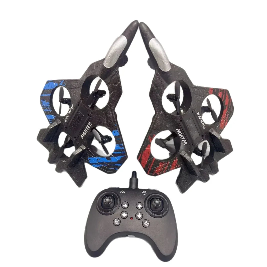 Remote Control Foam Plane Stunt Quadcopter Drone Toy with Colorful Lights New Model Four Axis Flying Device for Entertainment