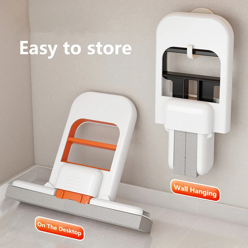 Mini Handheld Desktop Mop Easy To Clean And Fold For Kitchen Counter Cleaning Dirt Free Design Compact Desktop Cleaning Tool