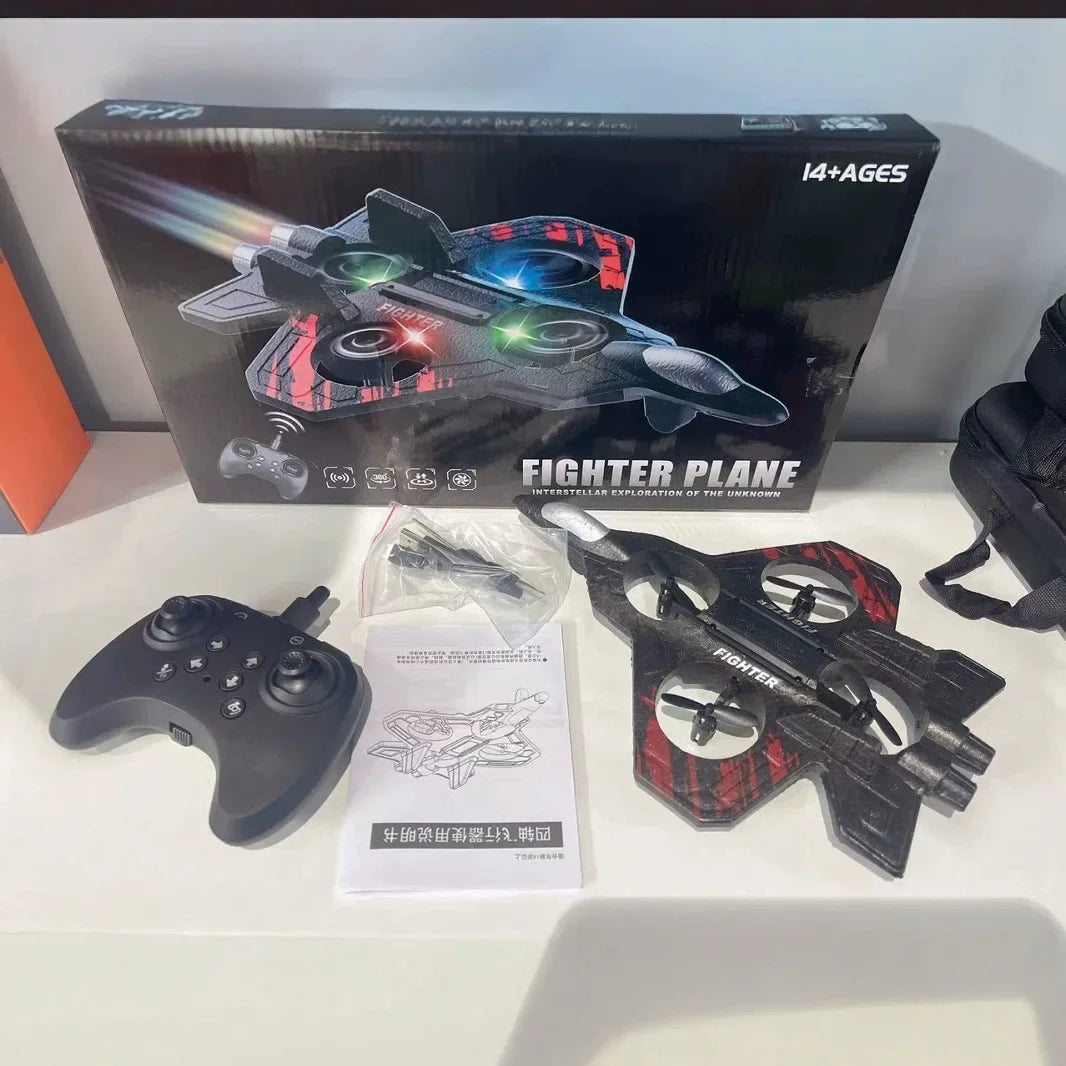 Remote Control Foam Plane Stunt Quadcopter Drone Toy with Colorful Lights New Model Four Axis Flying Device for Entertainment